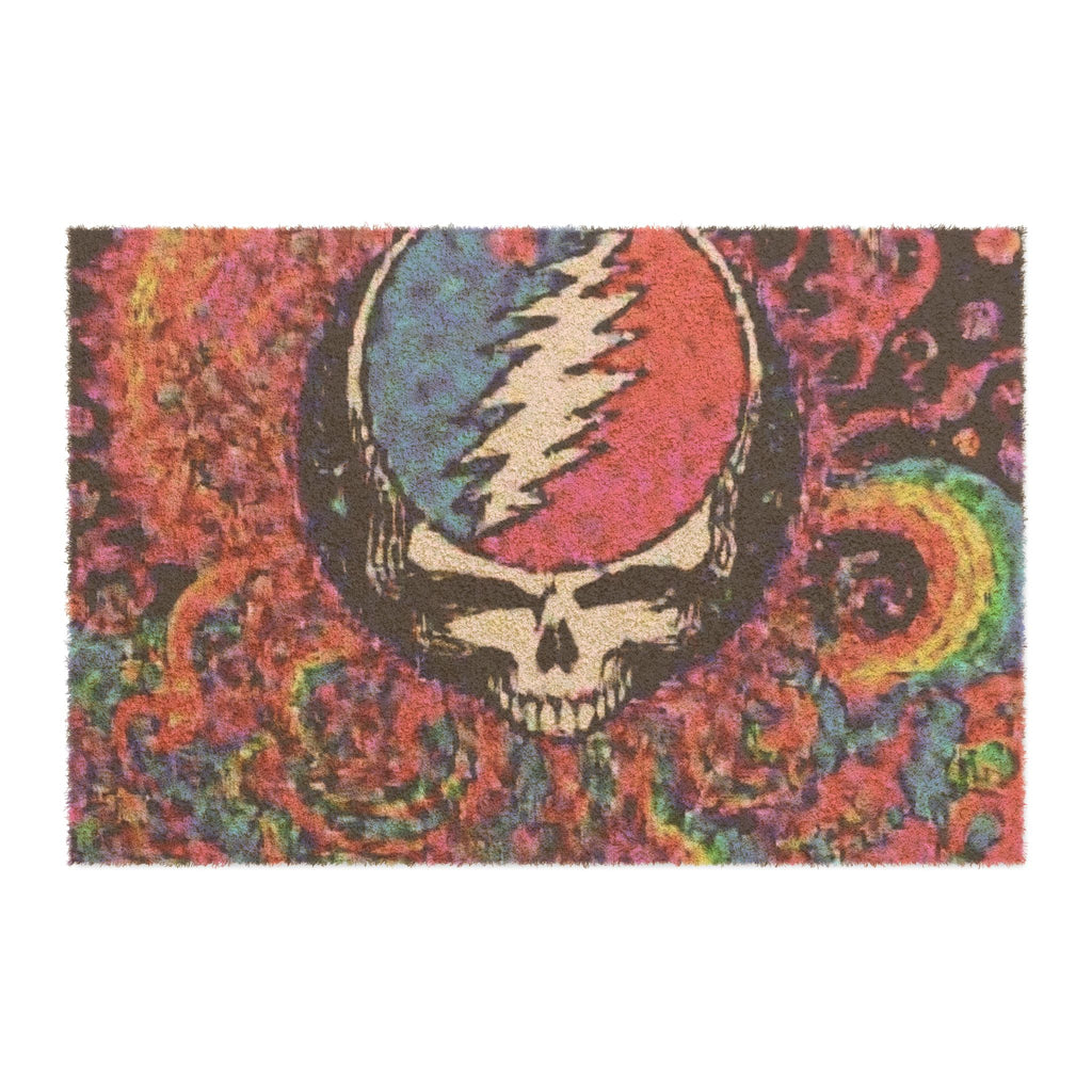 Grateful Dead Steal Your Face Skull Doormat | Psychedelic Entrance Mat