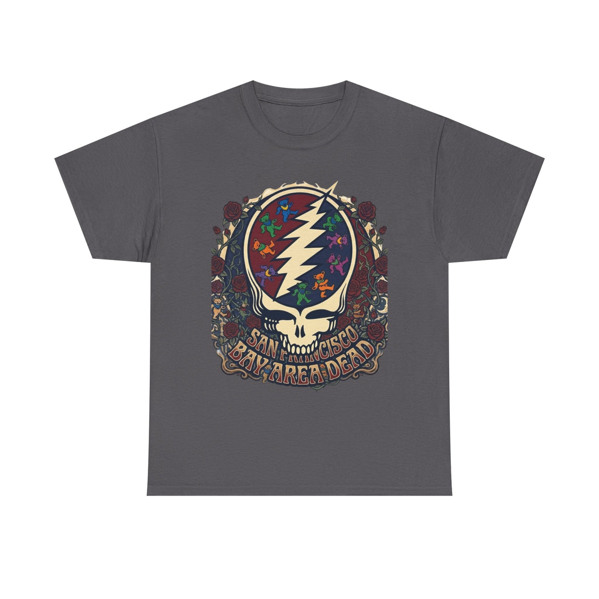 Grateful Dead Steal Your Face Skull Tee | Psychedelic Lightning Bolt T-Shirt