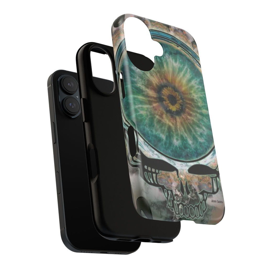 Psychedelic Eye Skull phone case | tough protective phone case, Grateful Dead inspired, gift for a deadhead