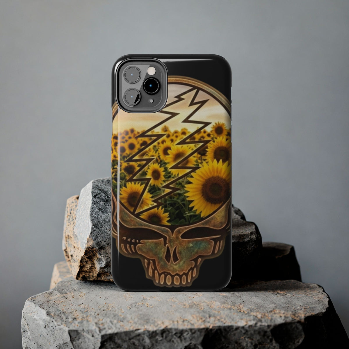 Sunflower Steal Your Face phone case | Grateful Dead inspired, Gift for. a deadhead