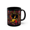 Psychedelic Dire  Wolf Grateful Dead  Art Mug | Black 11oz 15oz