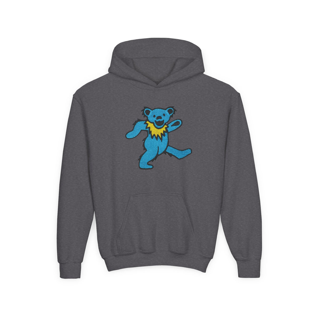 grateful dead Dancing Blue Bear youth hoodie | playful dancing bear graphic