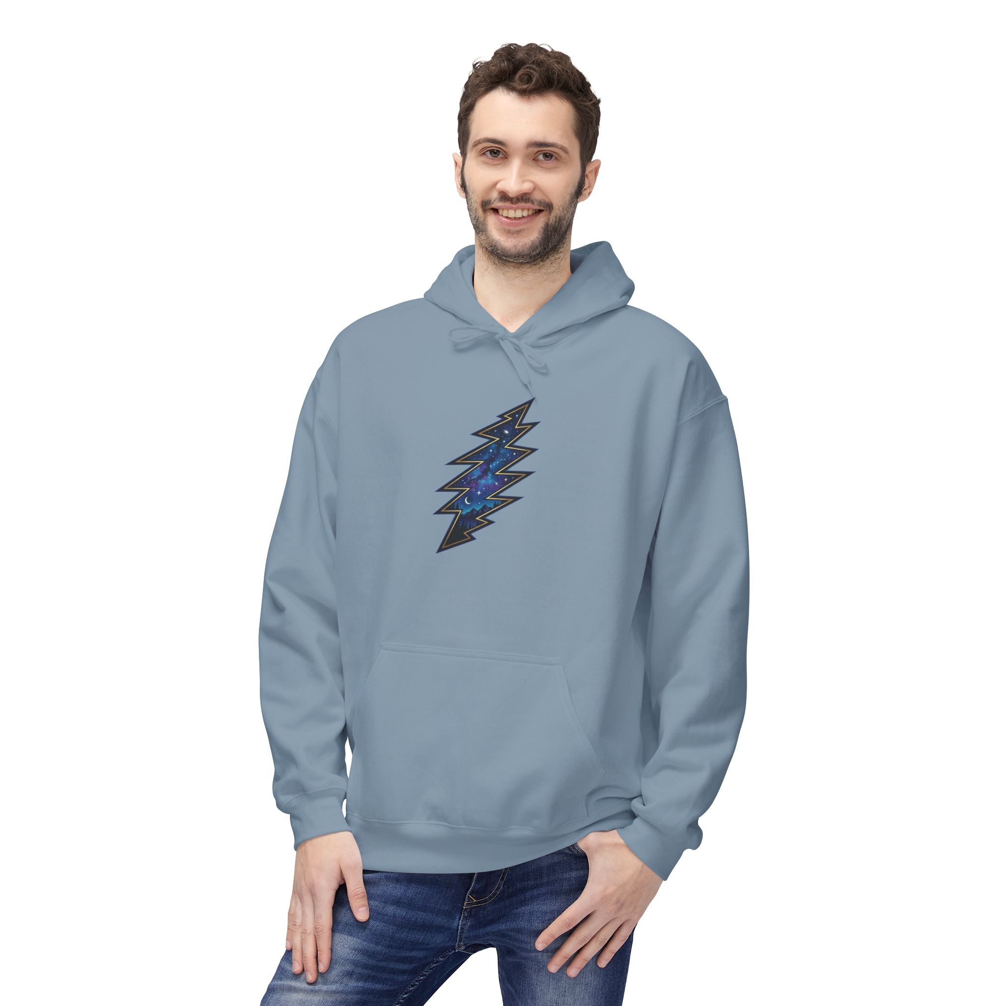 Grateful Dead Galaxy Hoodie | Space Nebula Chest Graphic