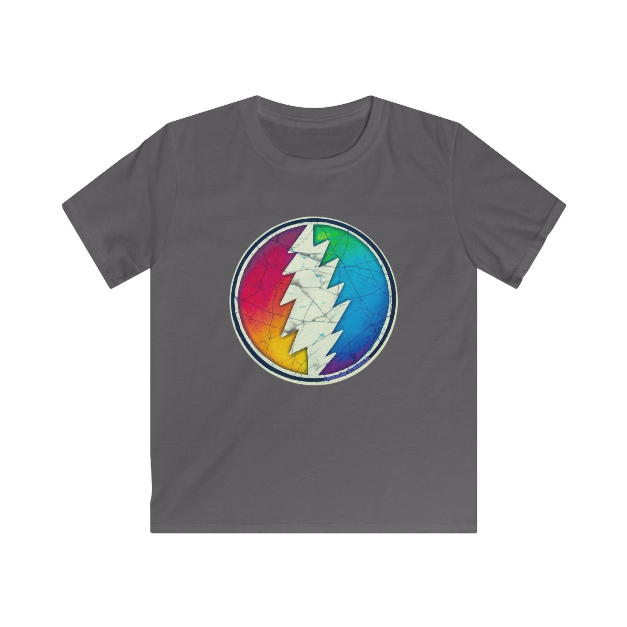 Grateful Dead Rainbow Lightning Skull tee | Kids T-Shirt