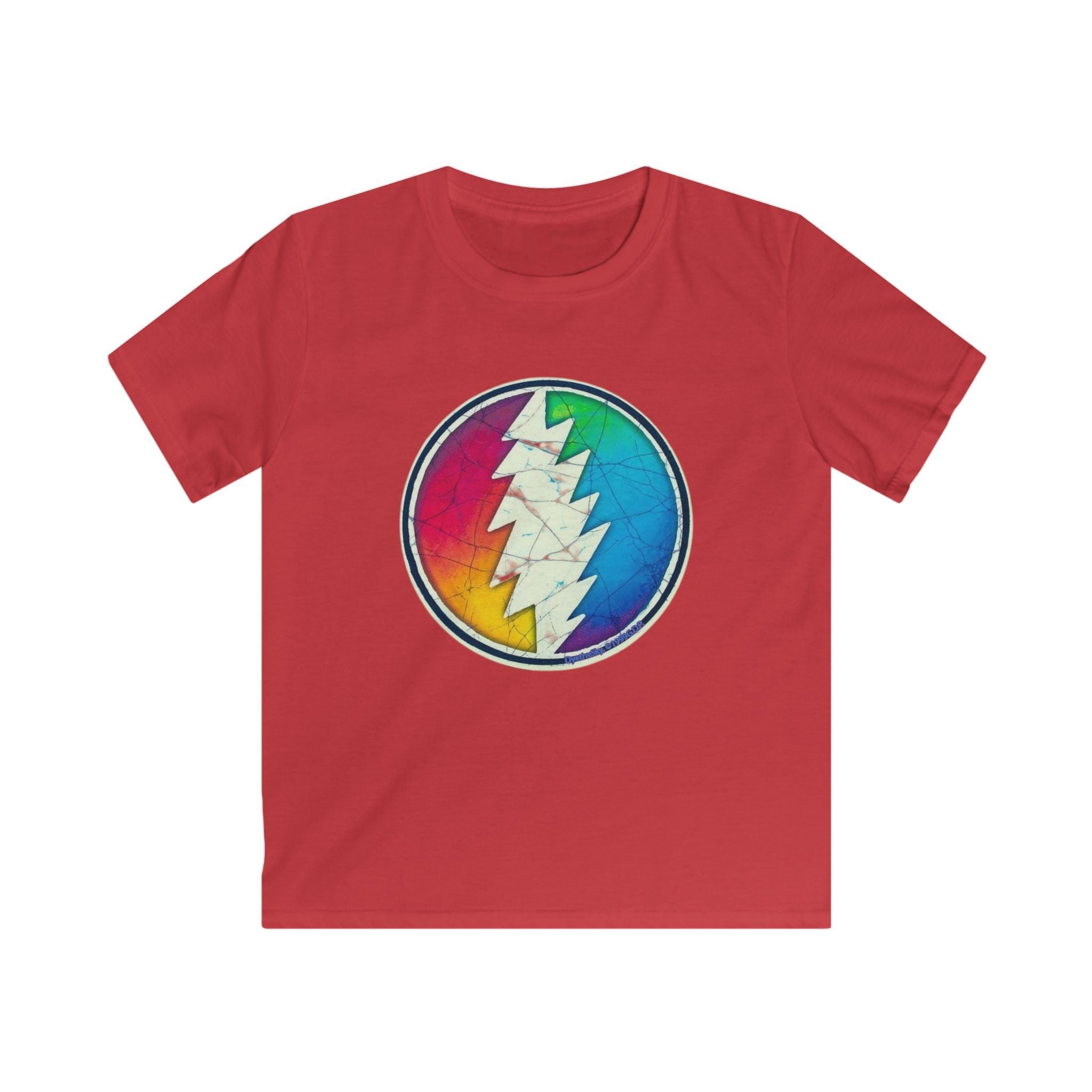 Grateful Dead Rainbow Lightning Skull tee | Kids T-Shirt