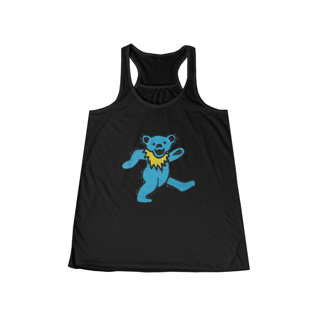 Dancing Blue Bear tank top | Grateful Dead style bear