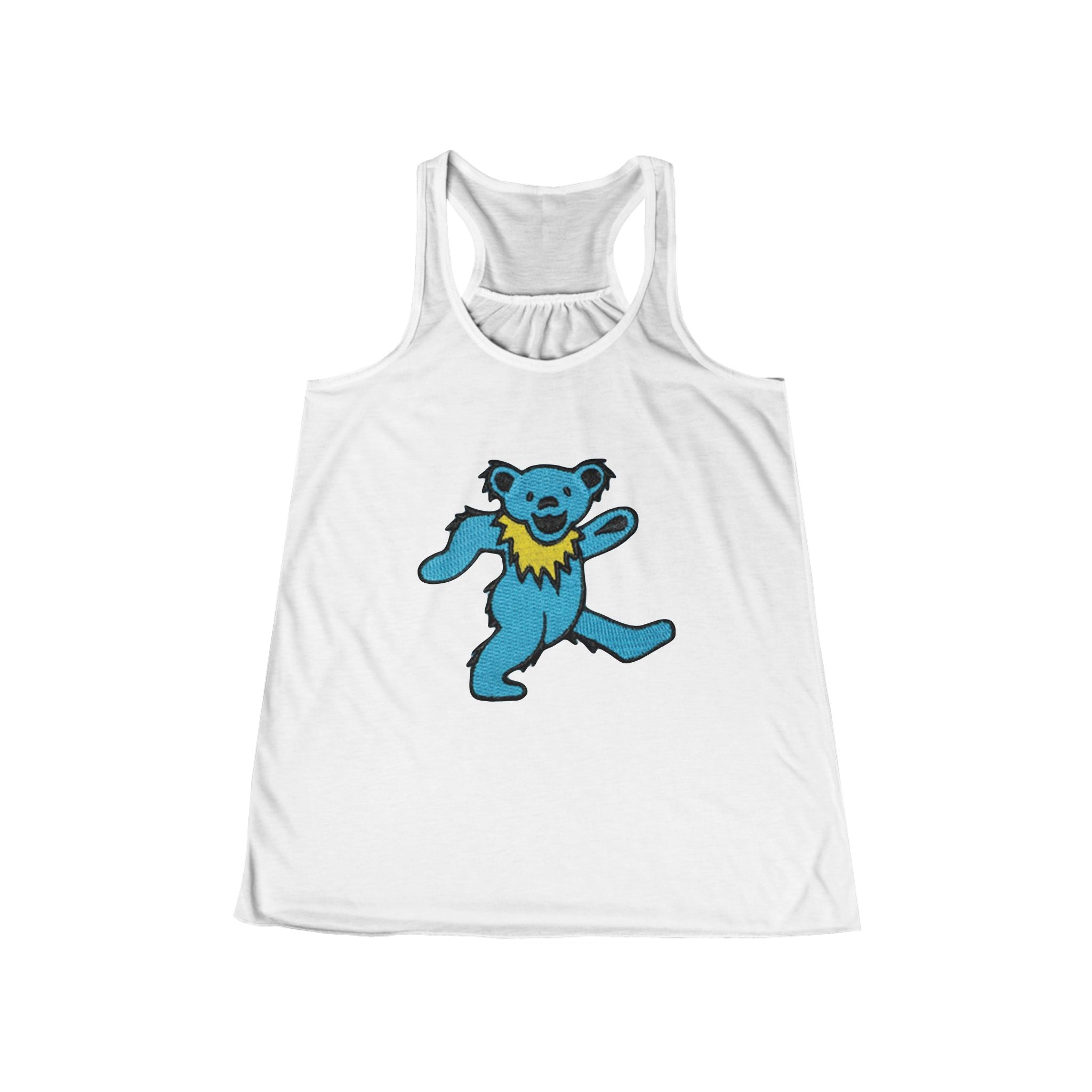 Dancing Blue Bear tank top | Grateful Dead style bear