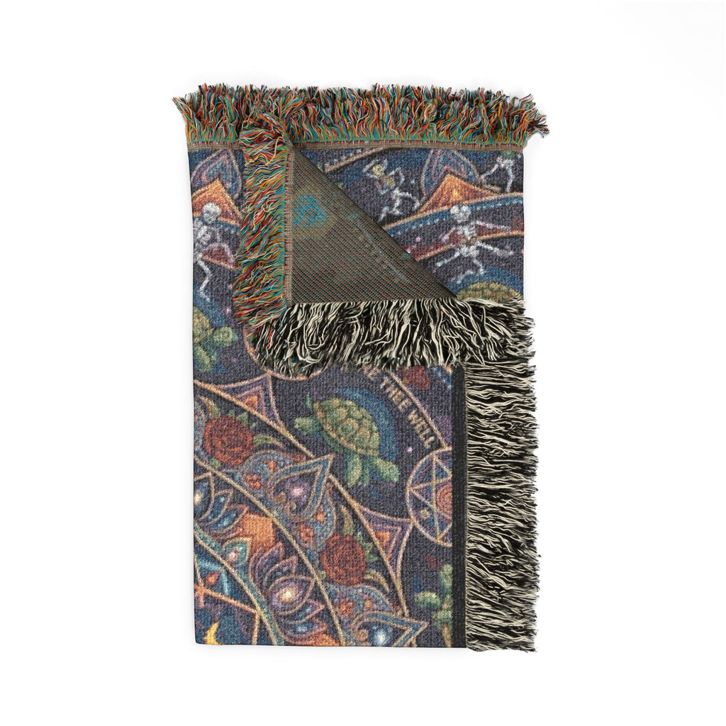 Psychedelic Mandala Grateful Dead  Woven Blanket | Colorful Kaleidoscope Throw