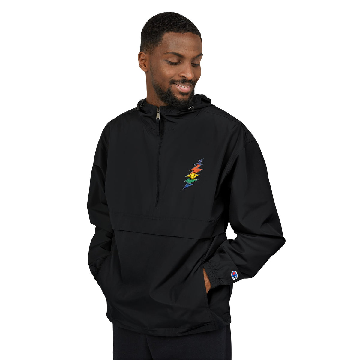Grateful Dead Rainbow Floral Cluster Jacket | Anorak, gift for deadhead