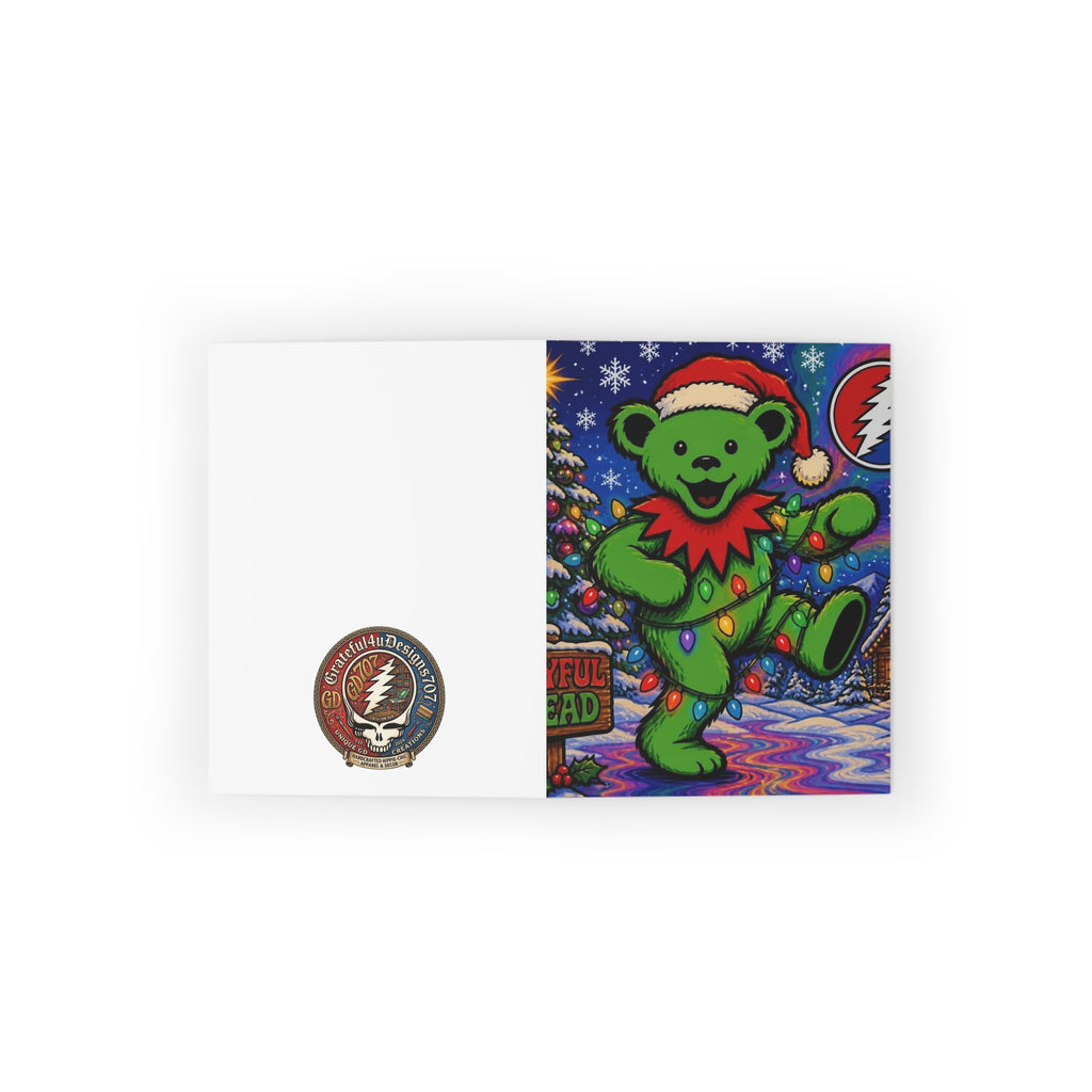Dancing Bear Christmas card | Holiday Greeting Card, Grateful Dead inspired